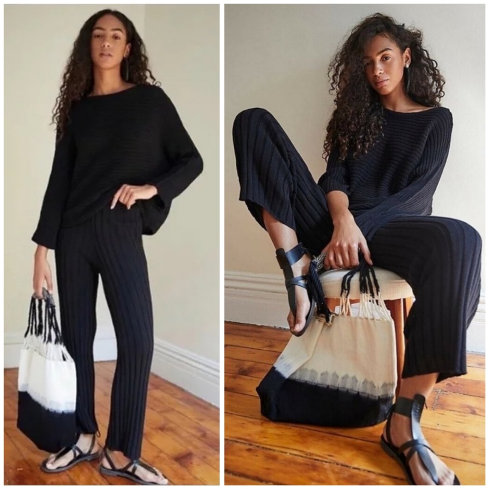 Free People Beach Imogene ribbed sweater pants size S